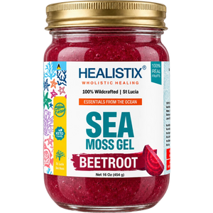 Healistix Beet Root sea moss gel — current 16 oz jar