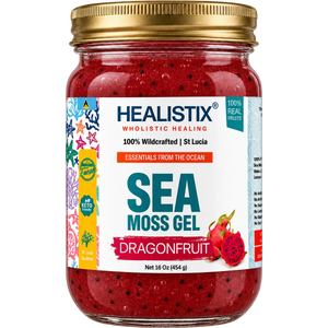 Healistix Dragonfruit sea moss gel — current 16 oz jar