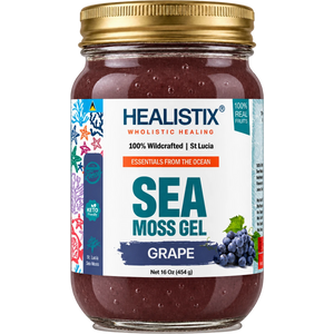Healistix Grape sea moss gel — current 16 oz jar