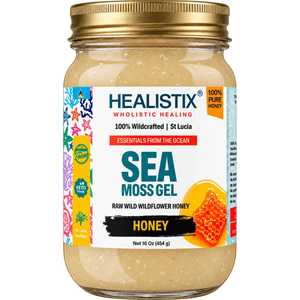 Healistix Honey sea moss gel — current 16 oz jar