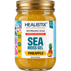 Healistix Pineapple sea moss gel — current 16 oz jar