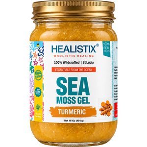 Healistix Turmeric Curcumin sea moss gel — current 16 oz jar