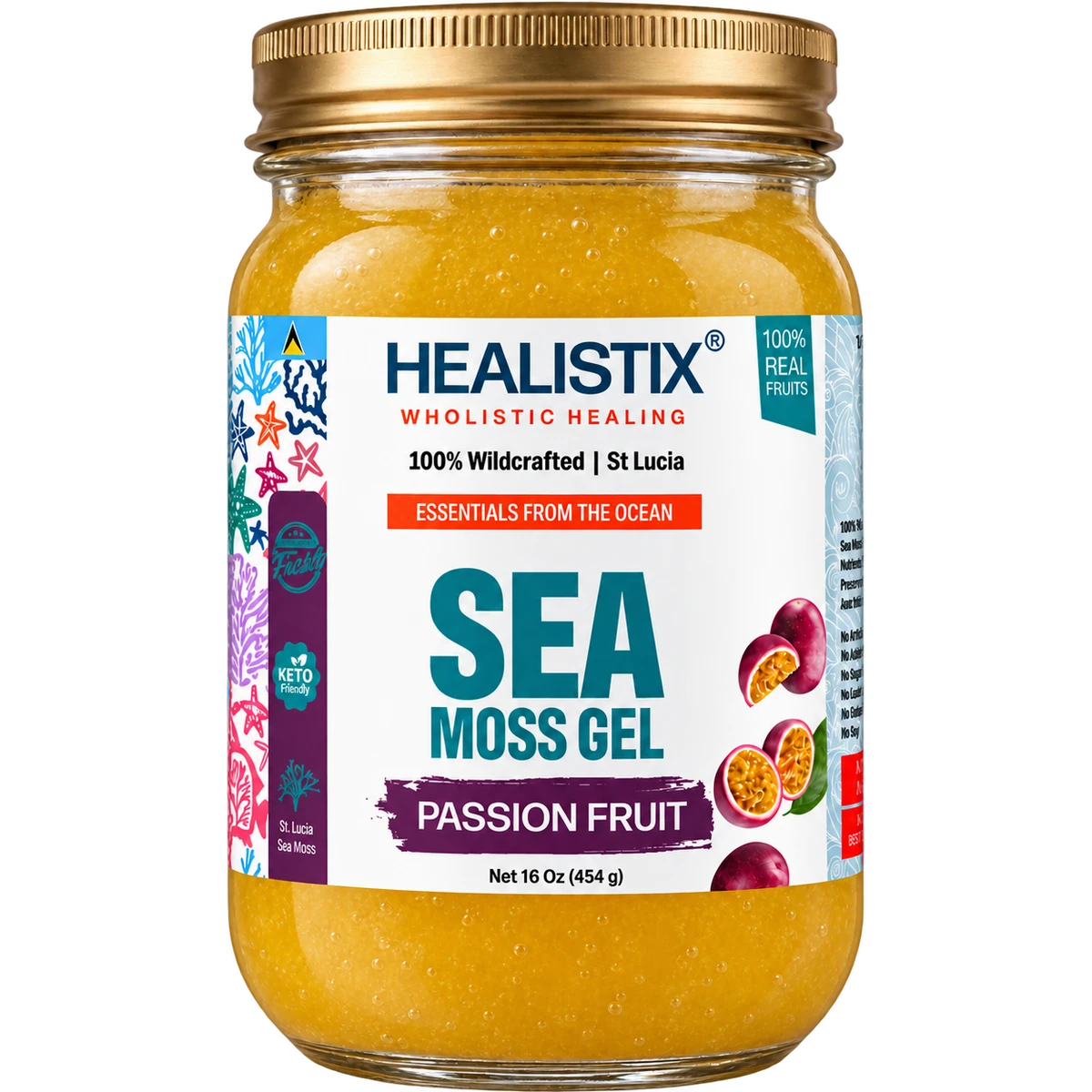 Healistix Passion Fruit sea moss gel